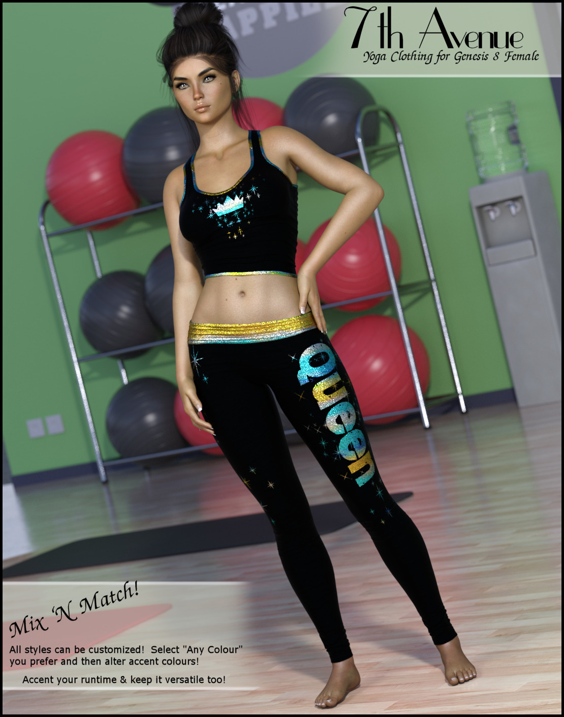 7th Ave: Yoga Clothing for Genesis 8 Female by N/A