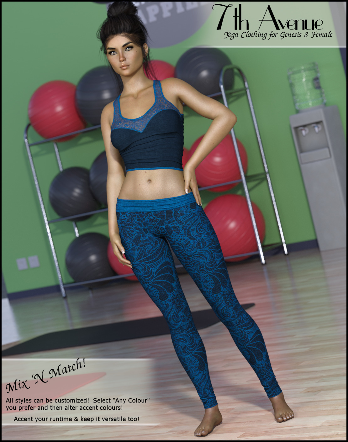7th Ave: Yoga Clothing for Genesis 8 Female by N/A