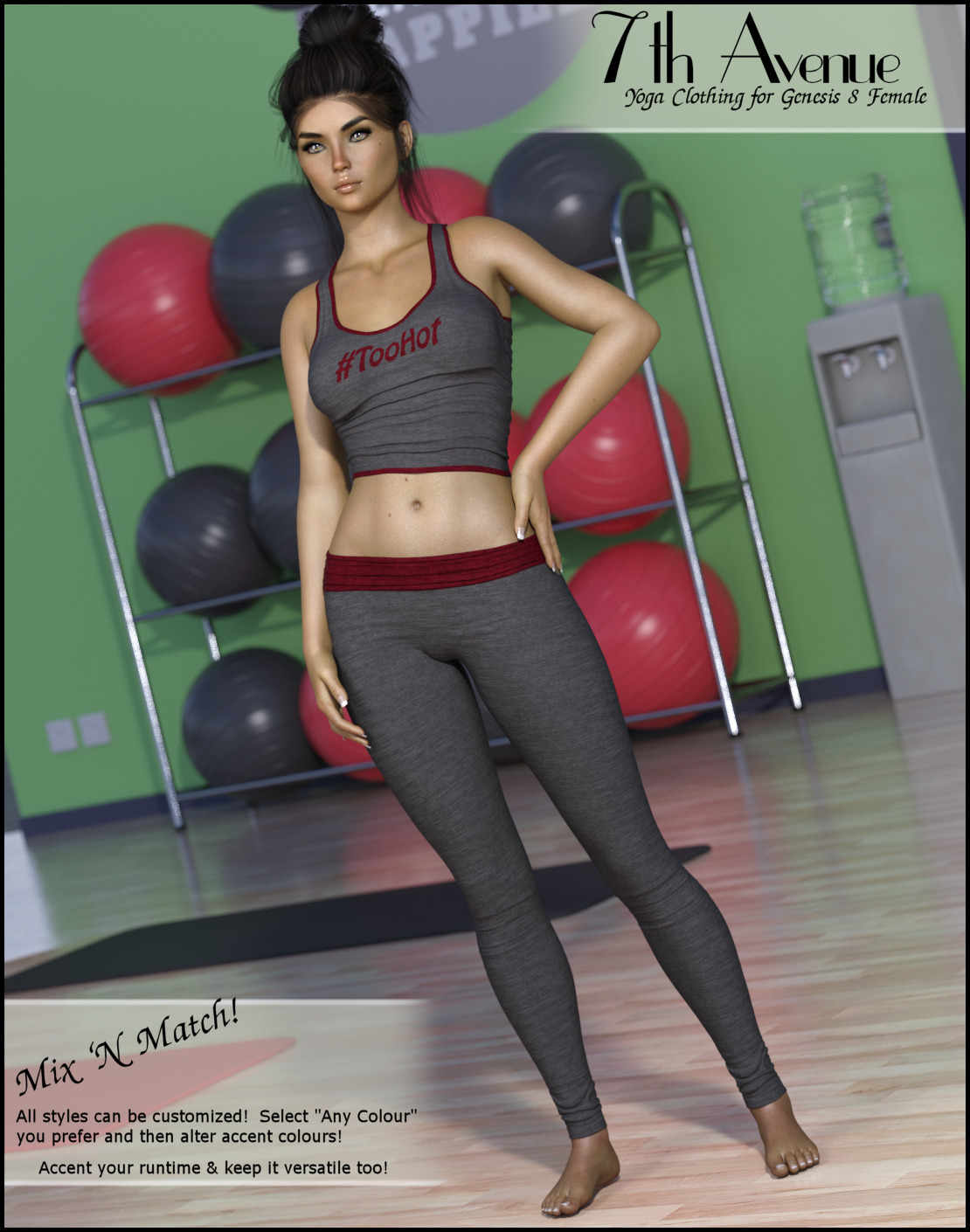 7th Ave: Yoga Clothing for Genesis 8 Female by N/A