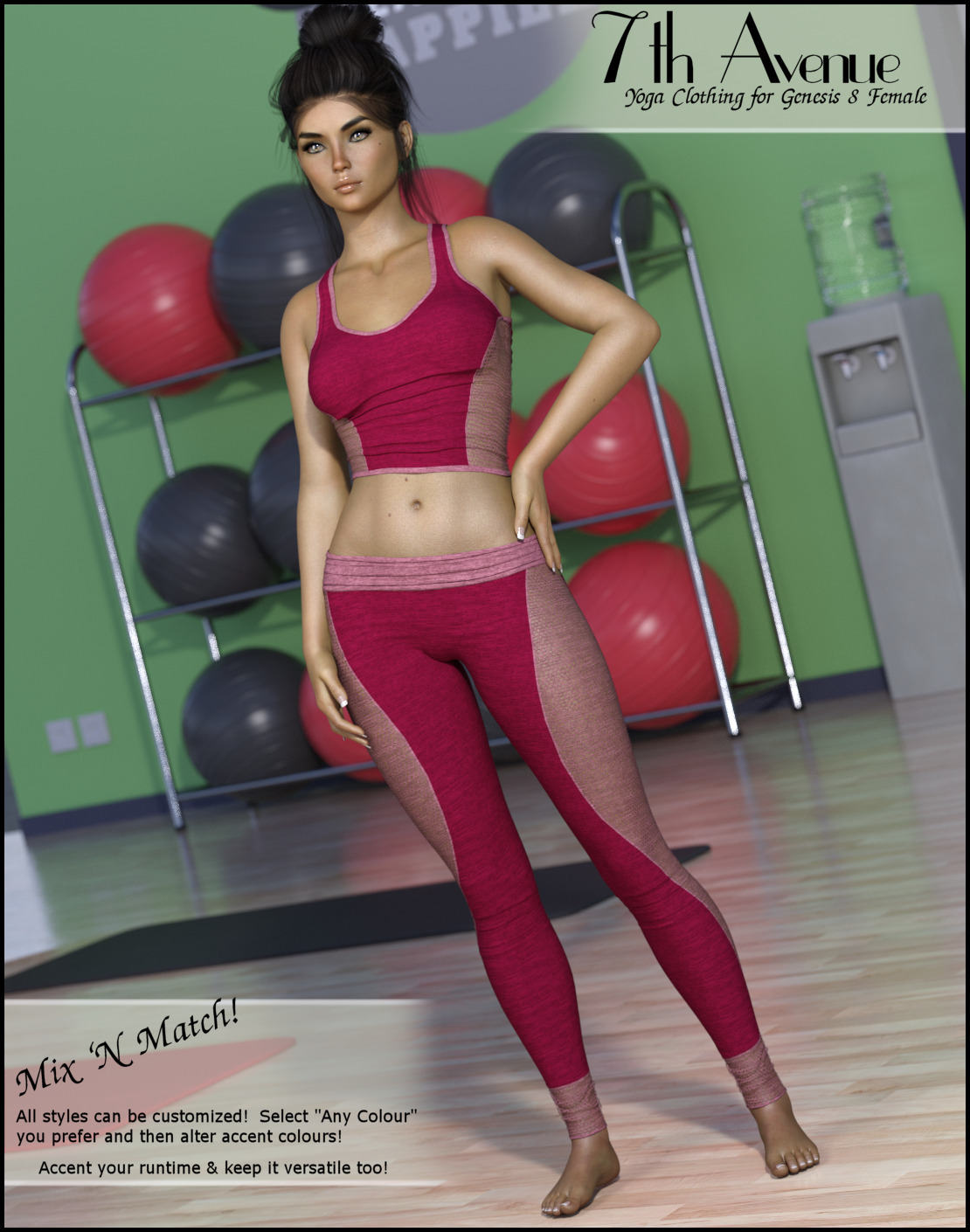 7th Ave: Yoga Clothing for Genesis 8 Female by N/A