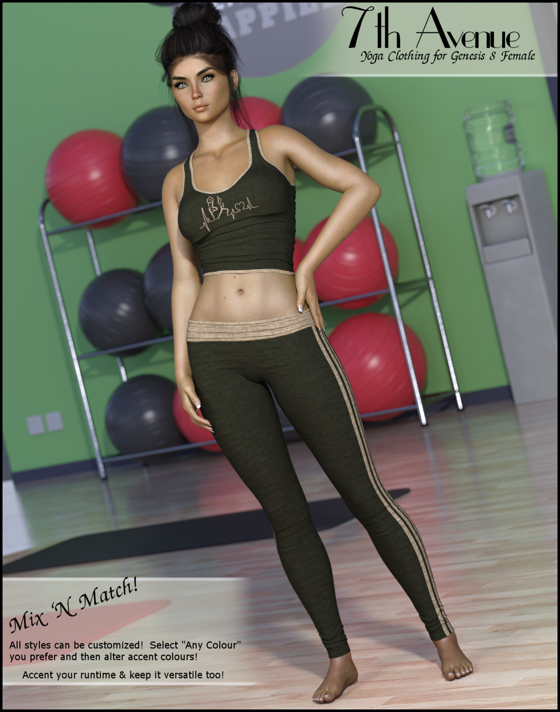 7th Ave: Yoga Clothing for Genesis 8 Female by N/A