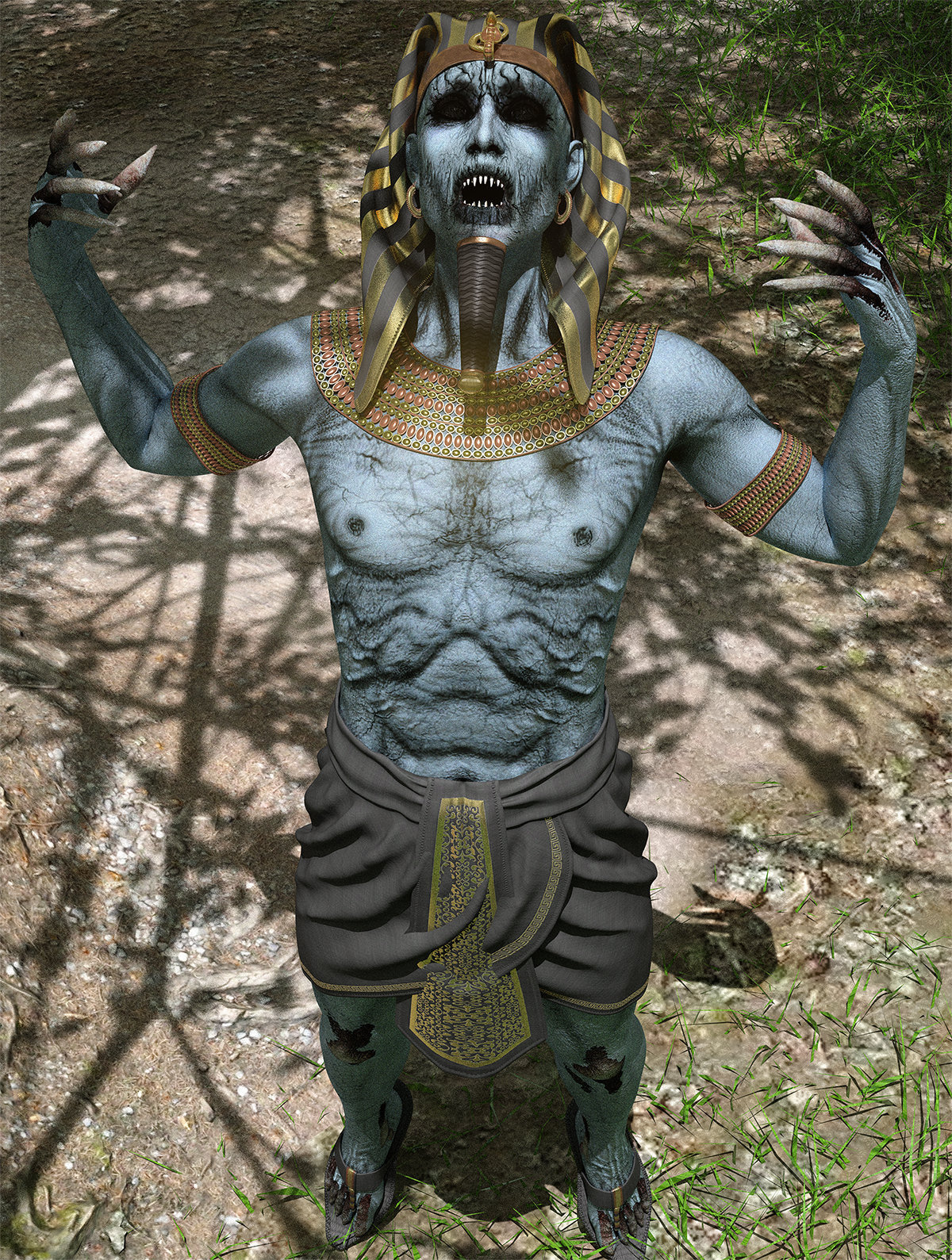 Demon Abbadon Character & Universal Kit for Genesis 8 Male by N/A