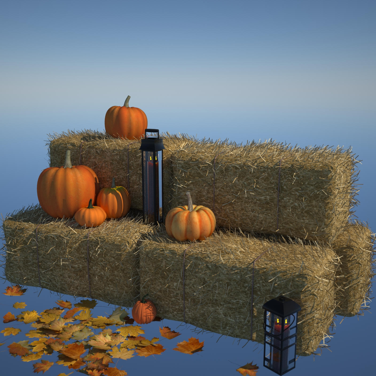Autumn Decor Bundle 1 - OBJ by N/A