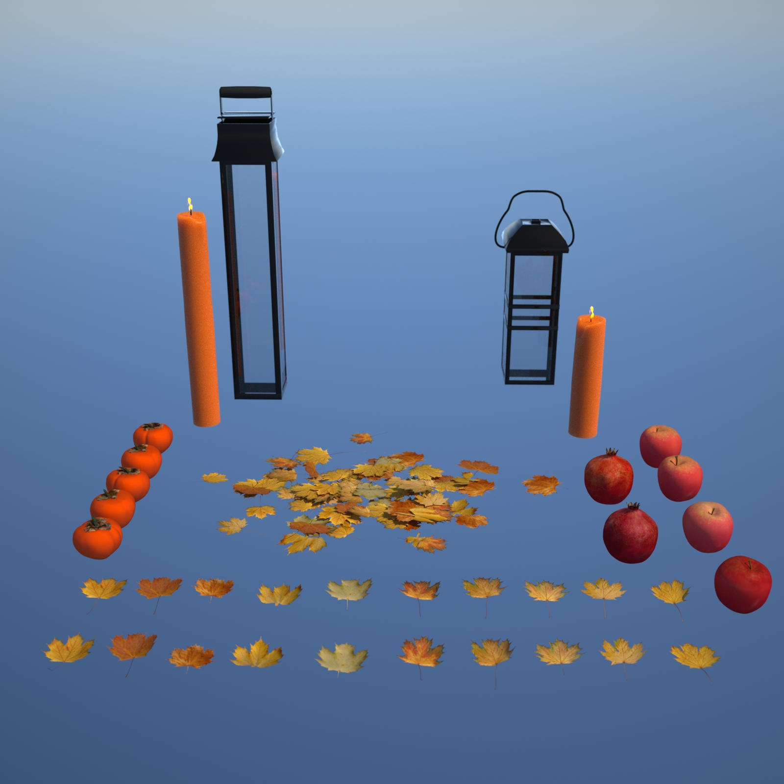 Autumn Decor Bundle 1 - OBJ by N/A