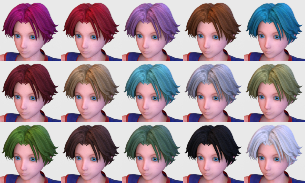 Fantasy Anime Haircut 7 Leo Hair for G3M G8M by N/A