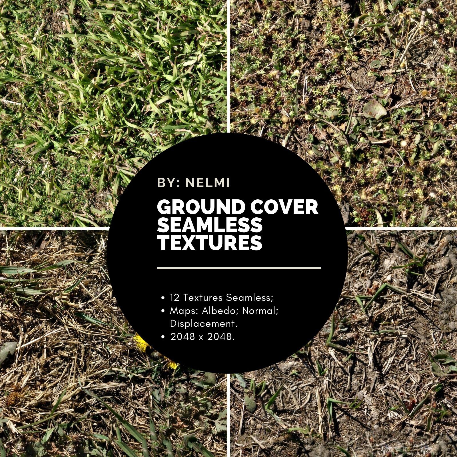 12 Ground Cover PBR Seamless Textures by N/A