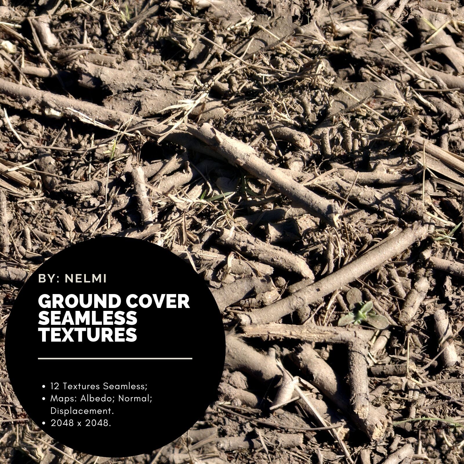 12 Ground Cover PBR Seamless Textures by N/A