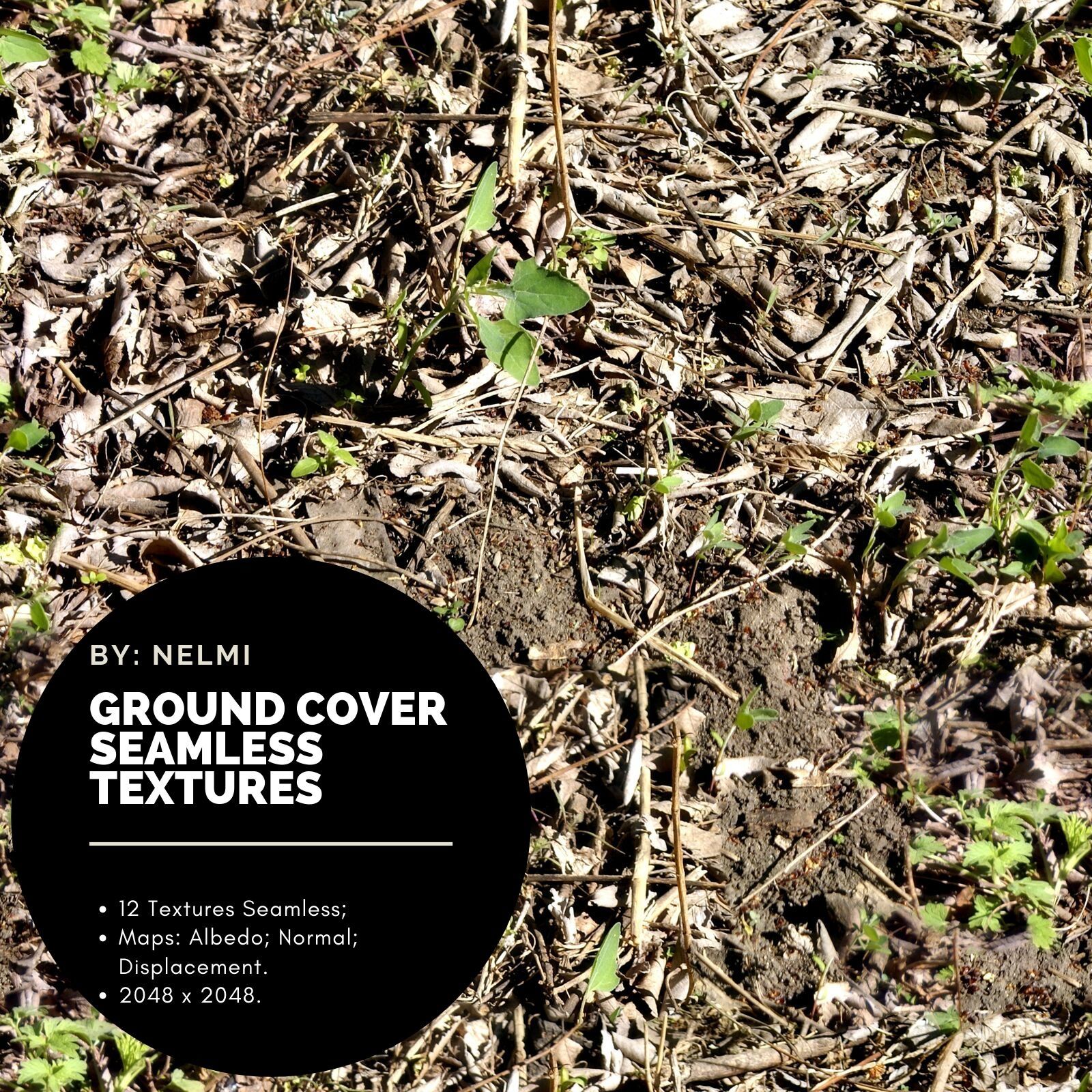 12 Ground Cover PBR Seamless Textures by N/A