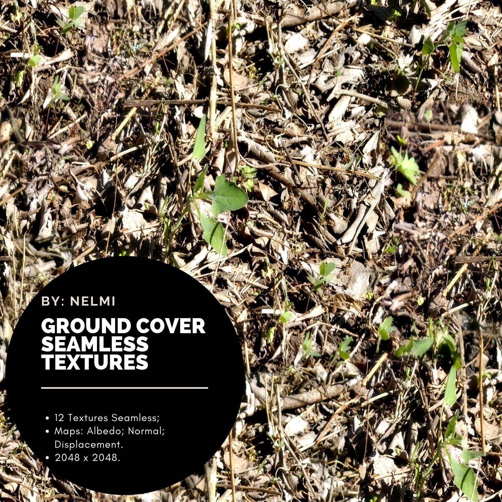 12 Ground Cover PBR Seamless Textures by N/A
