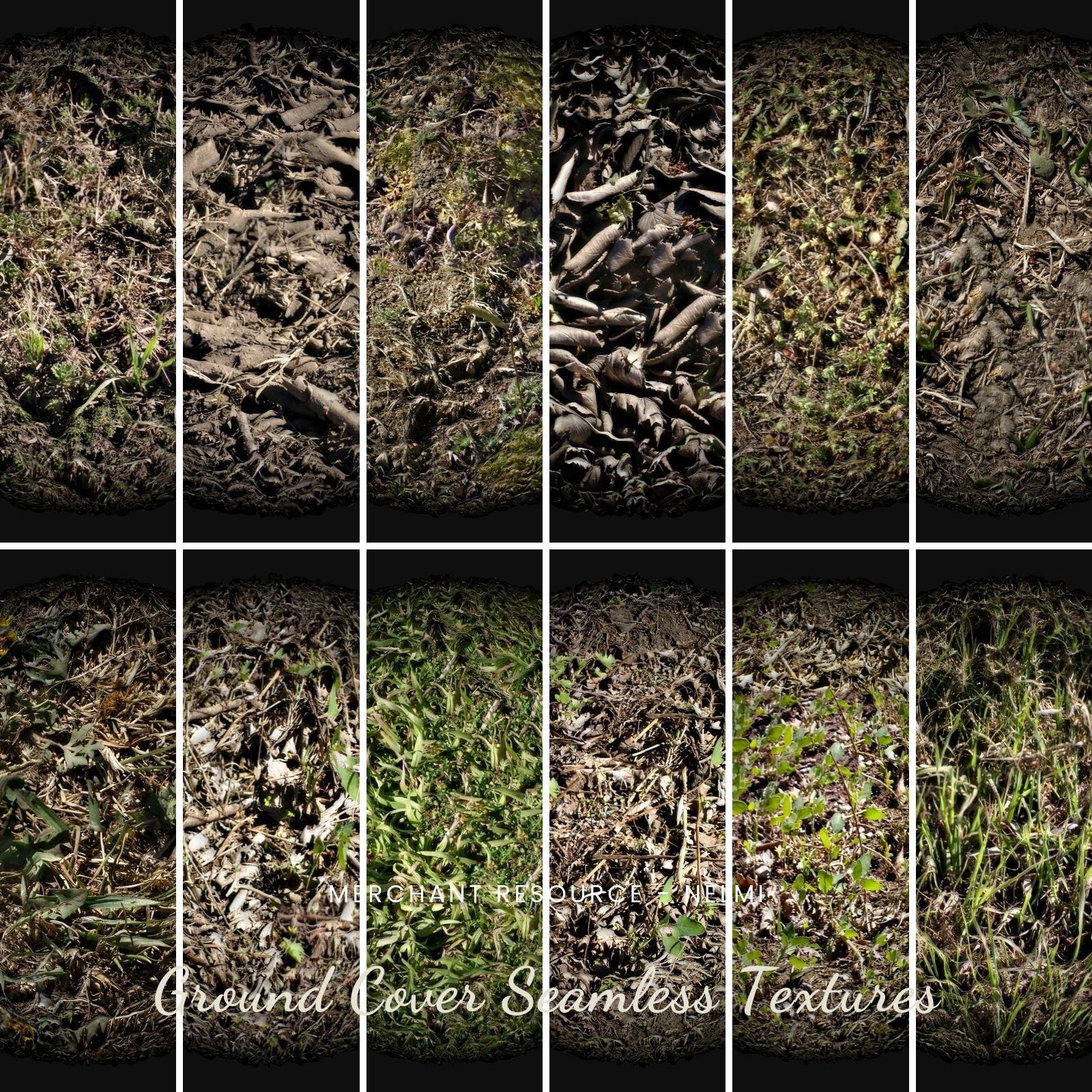 12 Ground Cover PBR Seamless Textures by N/A