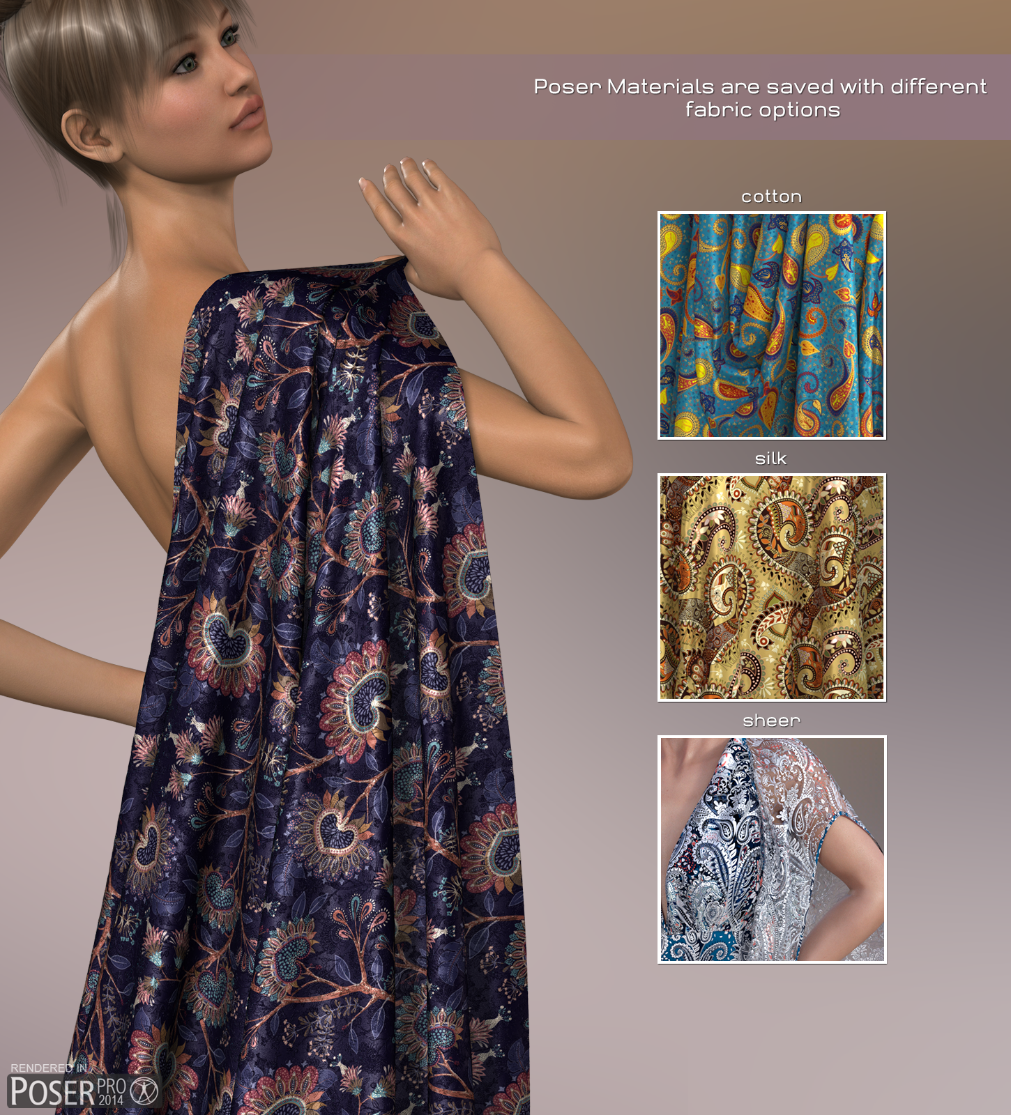 Poser - Henna Silks by N/A