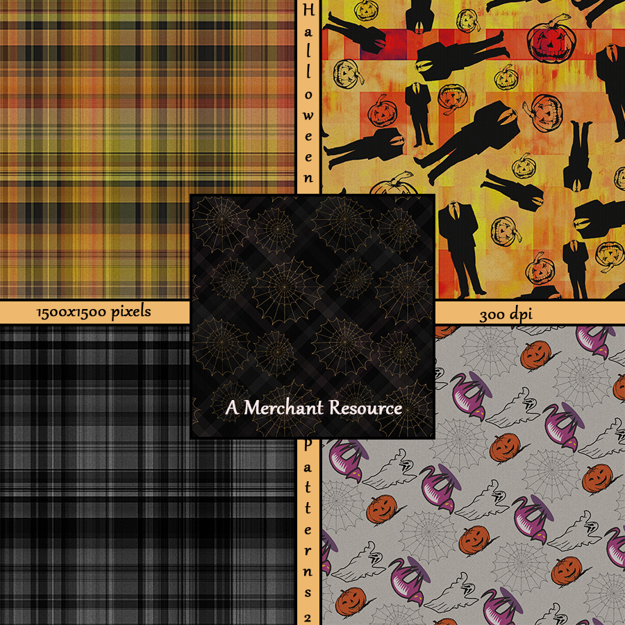 Seamless Halloween Patterns 2 by N/A