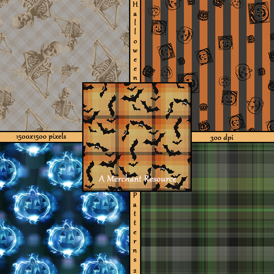 Seamless Halloween Patterns 2 by N/A