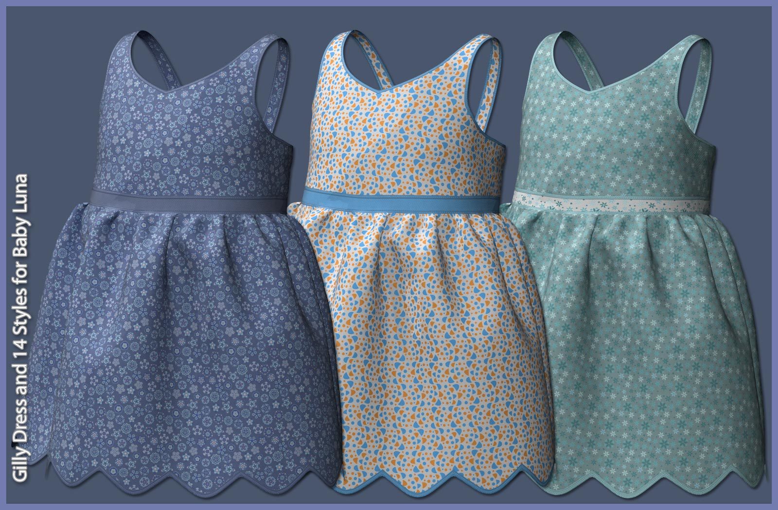 Gilly Dress and 14 Styles for Baby Luna by N/A
