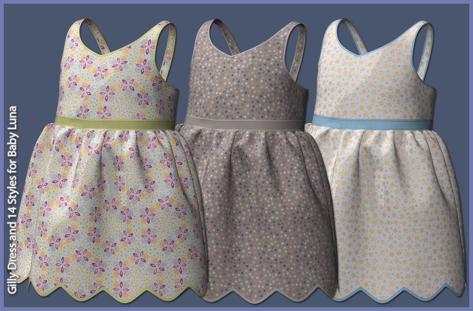 Gilly Dress and 14 Styles for Baby Luna by N/A