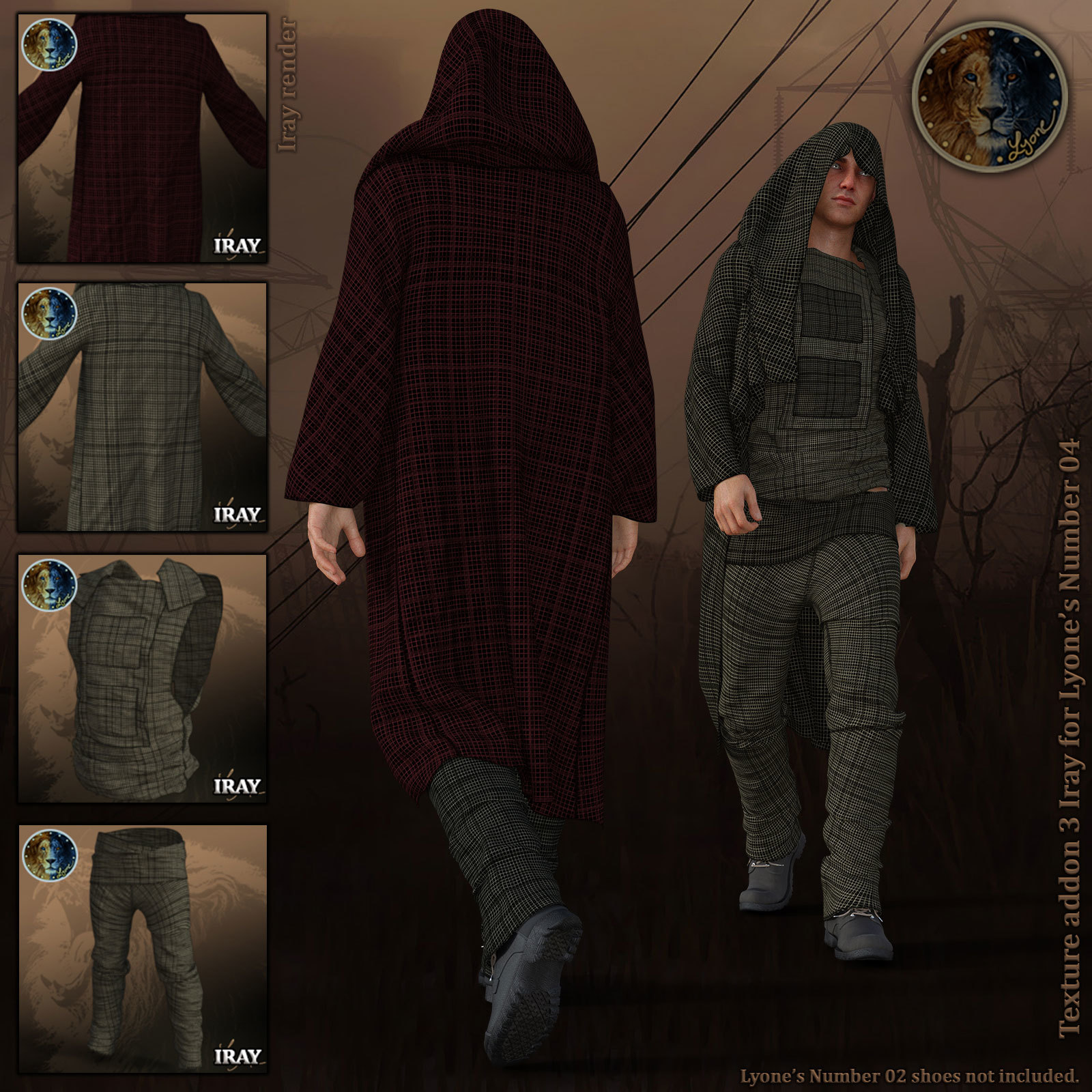Texture addon 3 _ Iray for Lyones Number 04 by N/A
