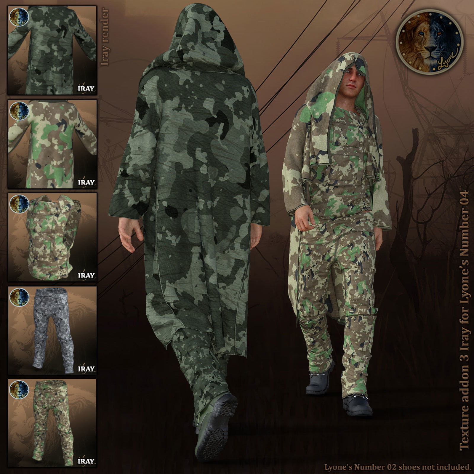 Texture addon 3 _ Iray for Lyones Number 04 by N/A
