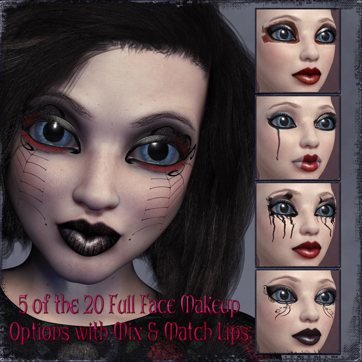 D9S Lilla Goth Doll by N/A