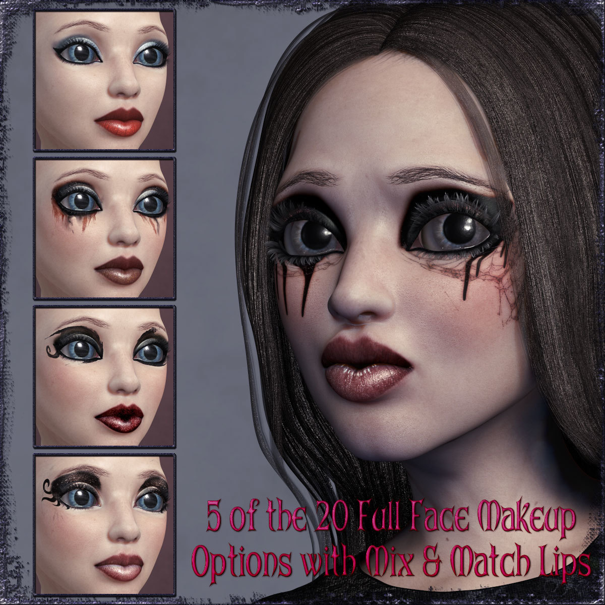 D9S Lilla Goth Doll by N/A