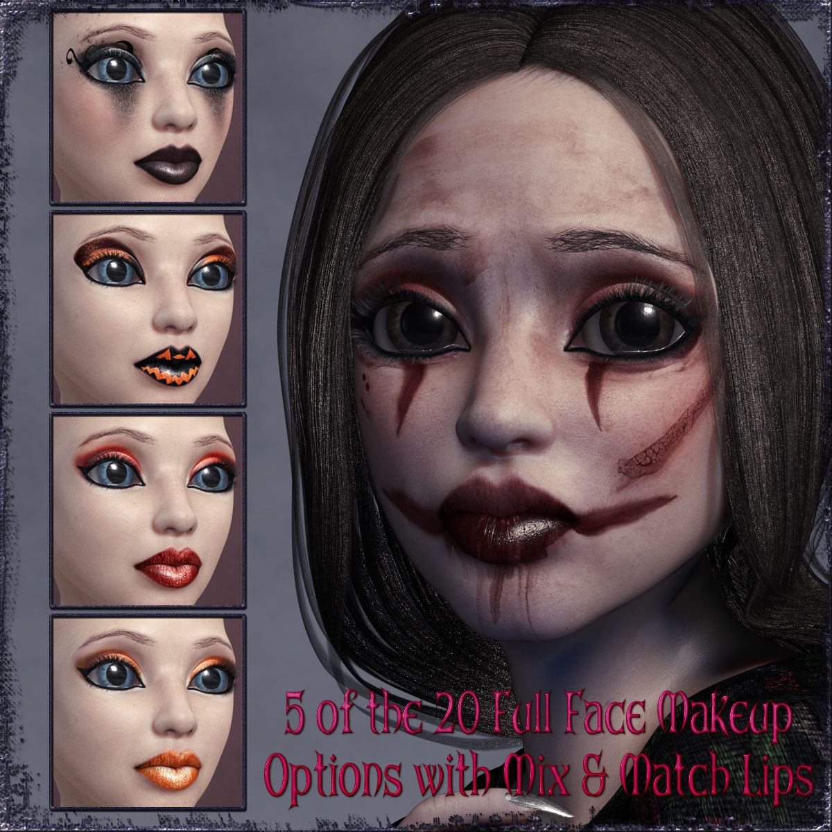 D9S Lilla Goth Doll by N/A
