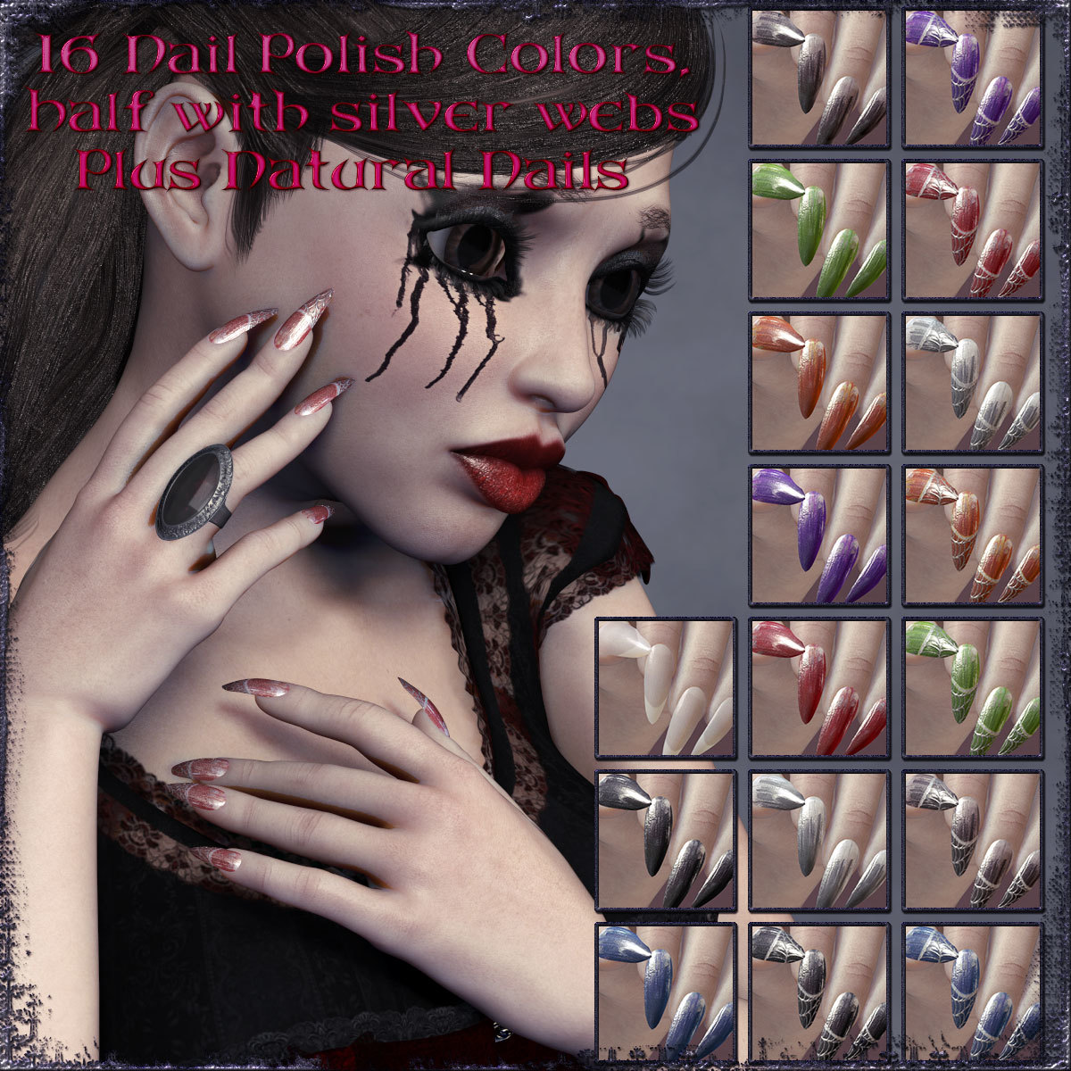 D9S Lilla Goth Doll by N/A