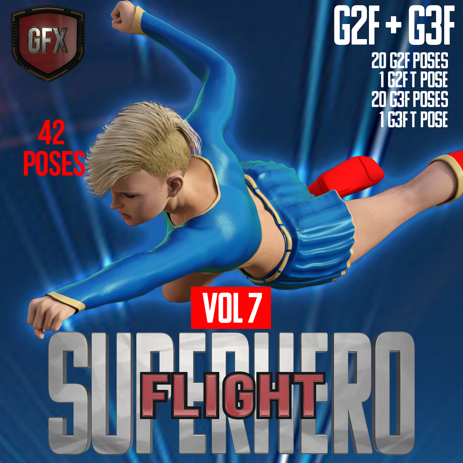 SuperHero Flight for G2F and G3F Volume 7 by N/A
