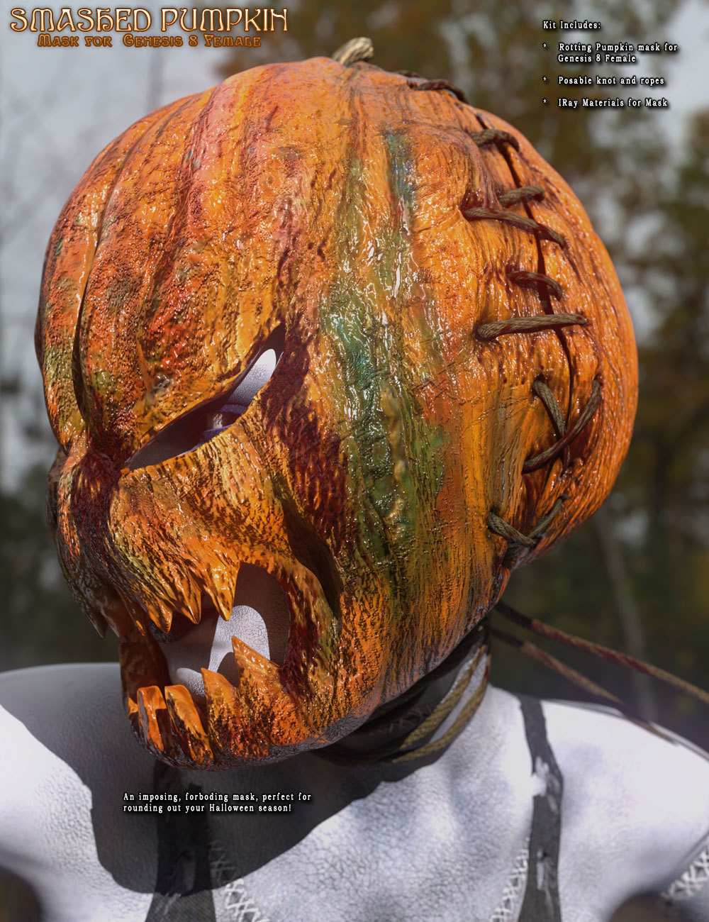 Smashed Pumpkin for Genesis 8 Female by N/A