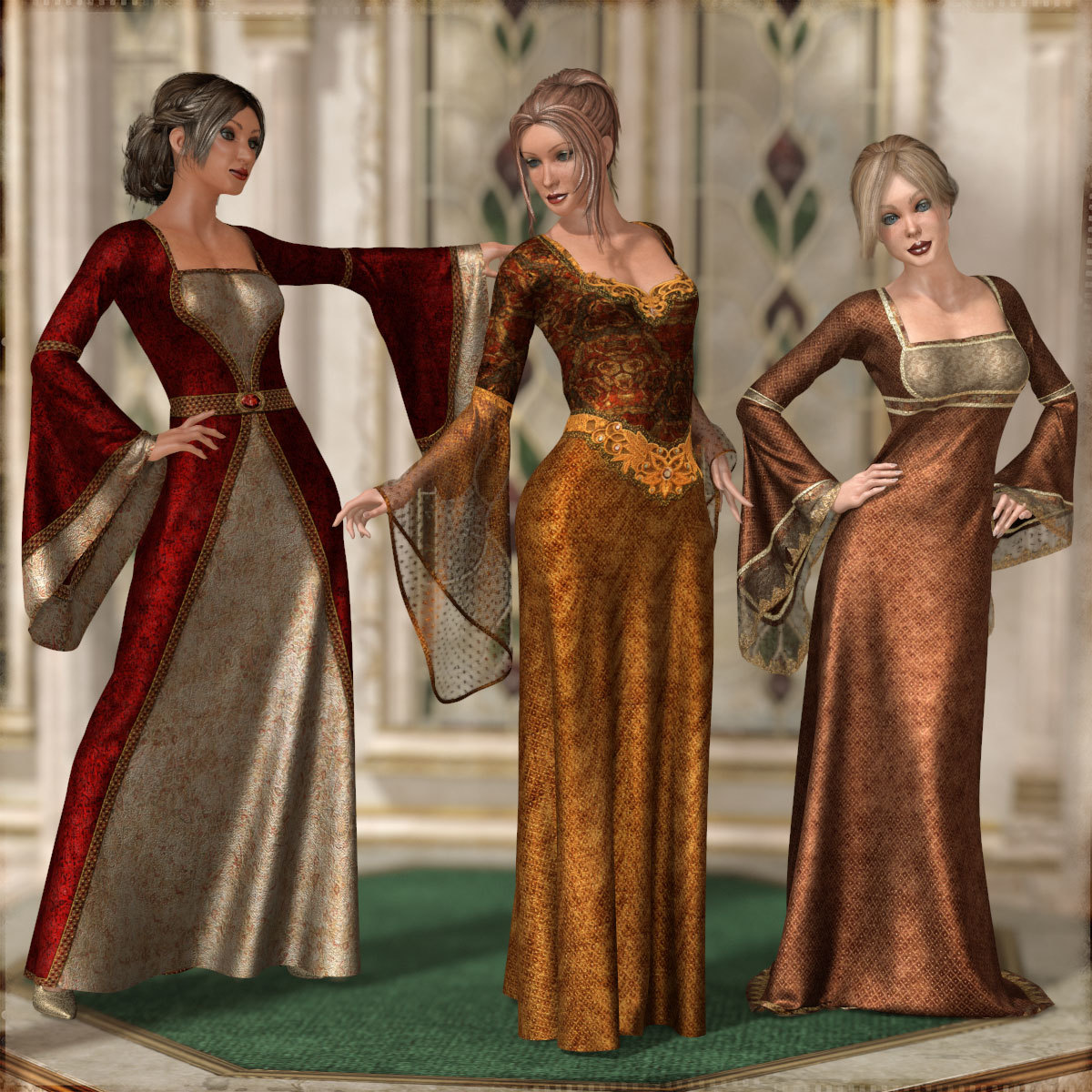 Dreamy Medieval Gowns for La Femme by N/A