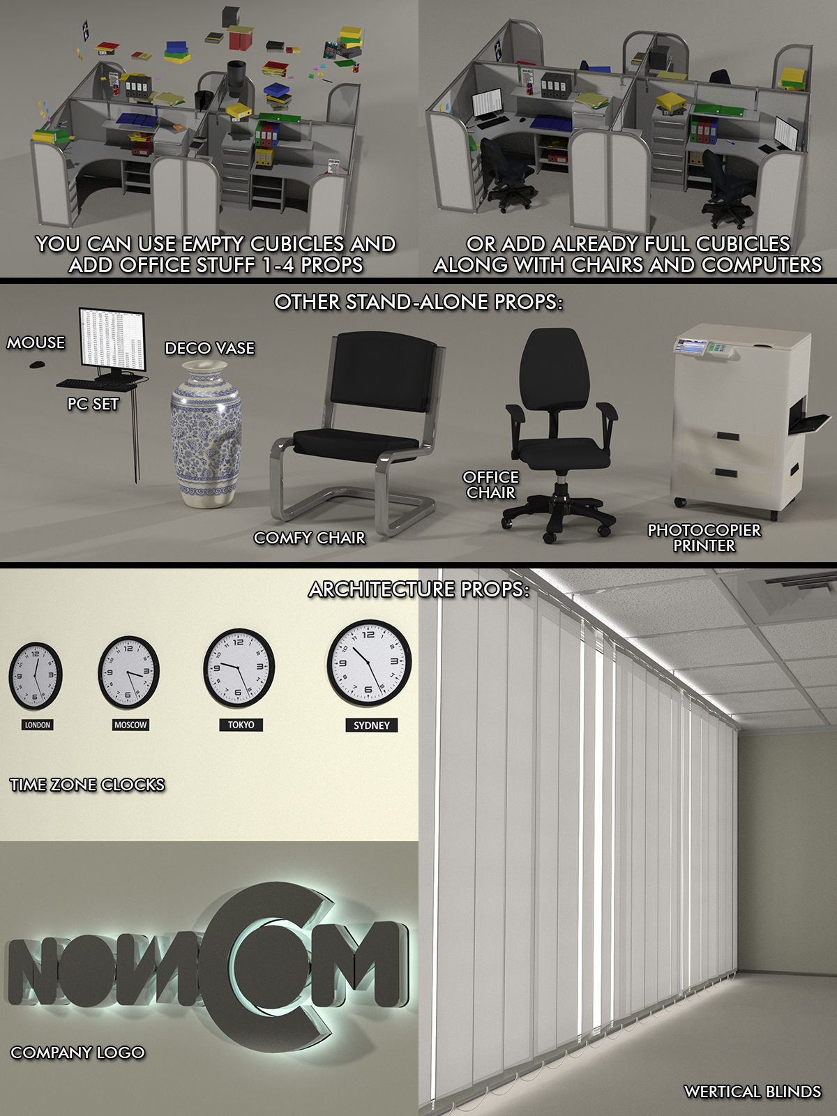 Cubicle Office by N/A
