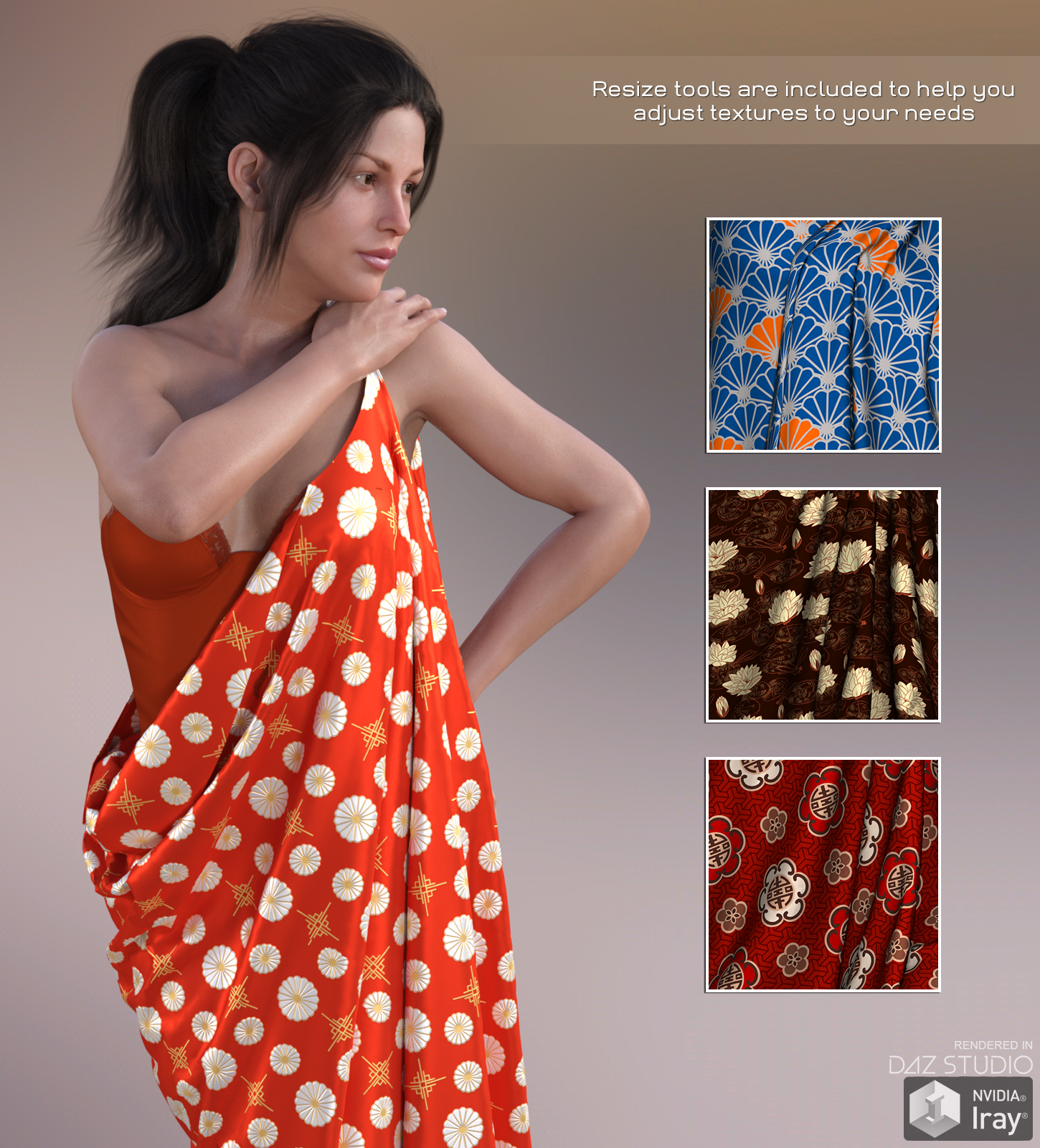 Daz Iray - Chinese Silks by N/A