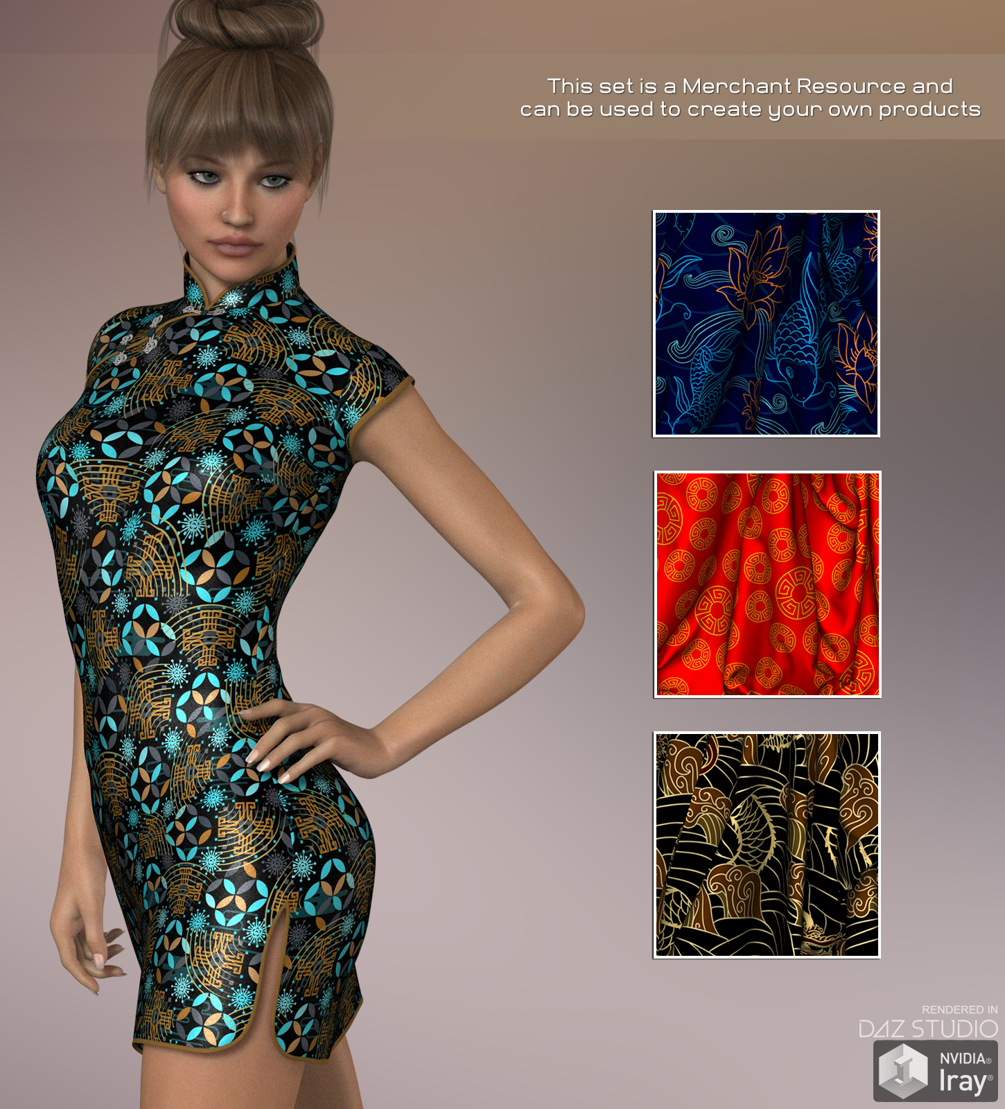 Daz Iray - Chinese Silks by N/A