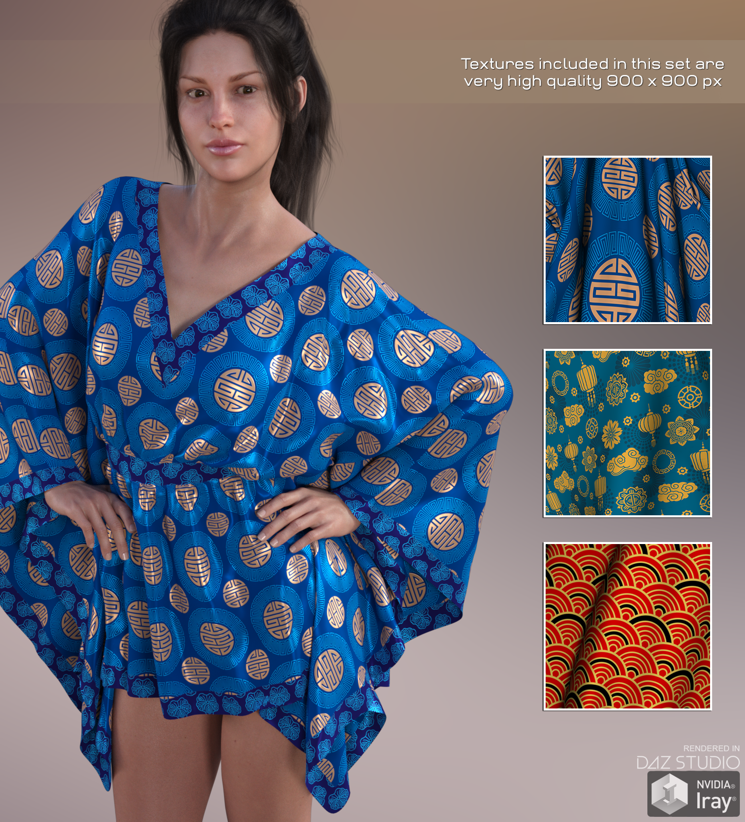 Daz Iray - Chinese Silks by N/A