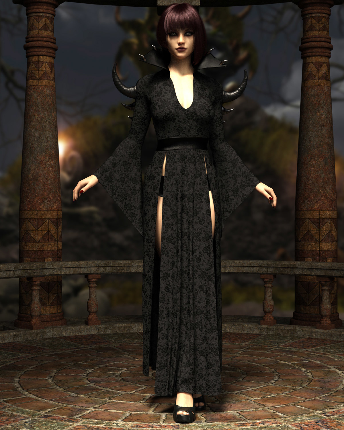 Hellvira dForce outfit for Genesis 8 Females by N/A