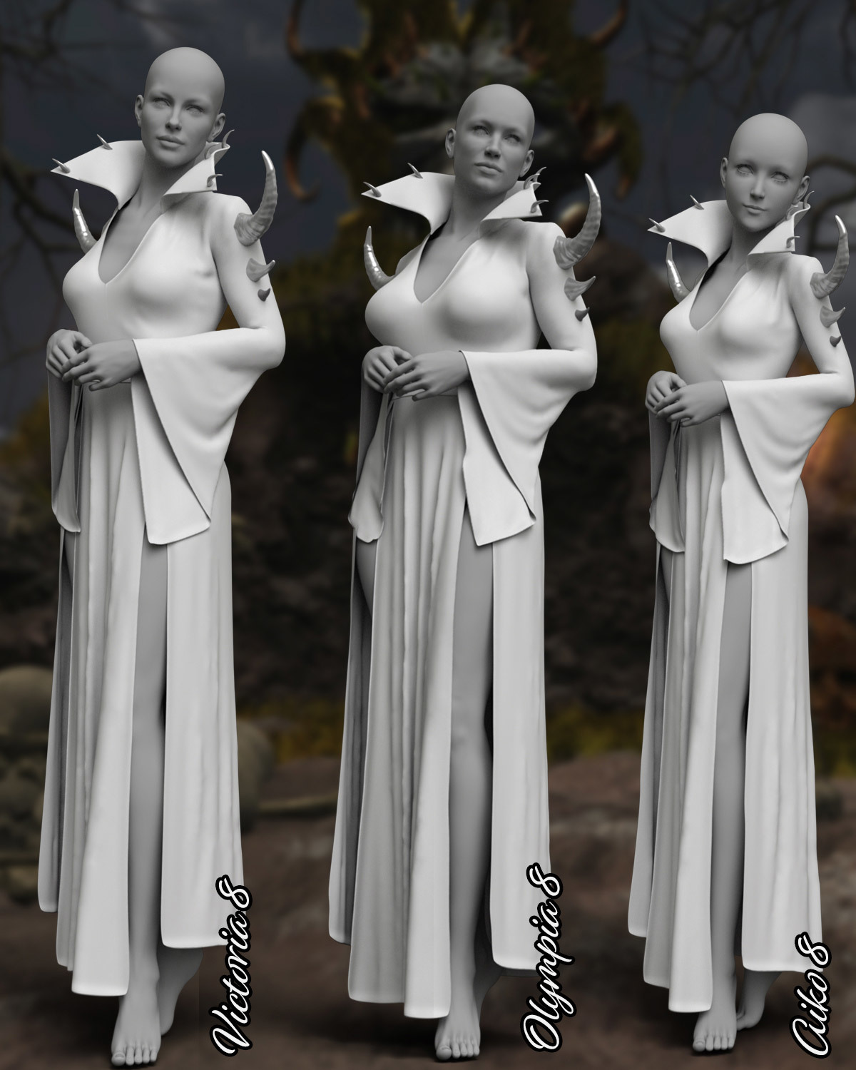 Hellvira dForce outfit for Genesis 8 Females by N/A