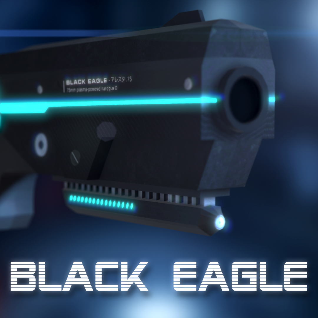 Sci-Fi Gun Black Eagle - Extended License by N/A