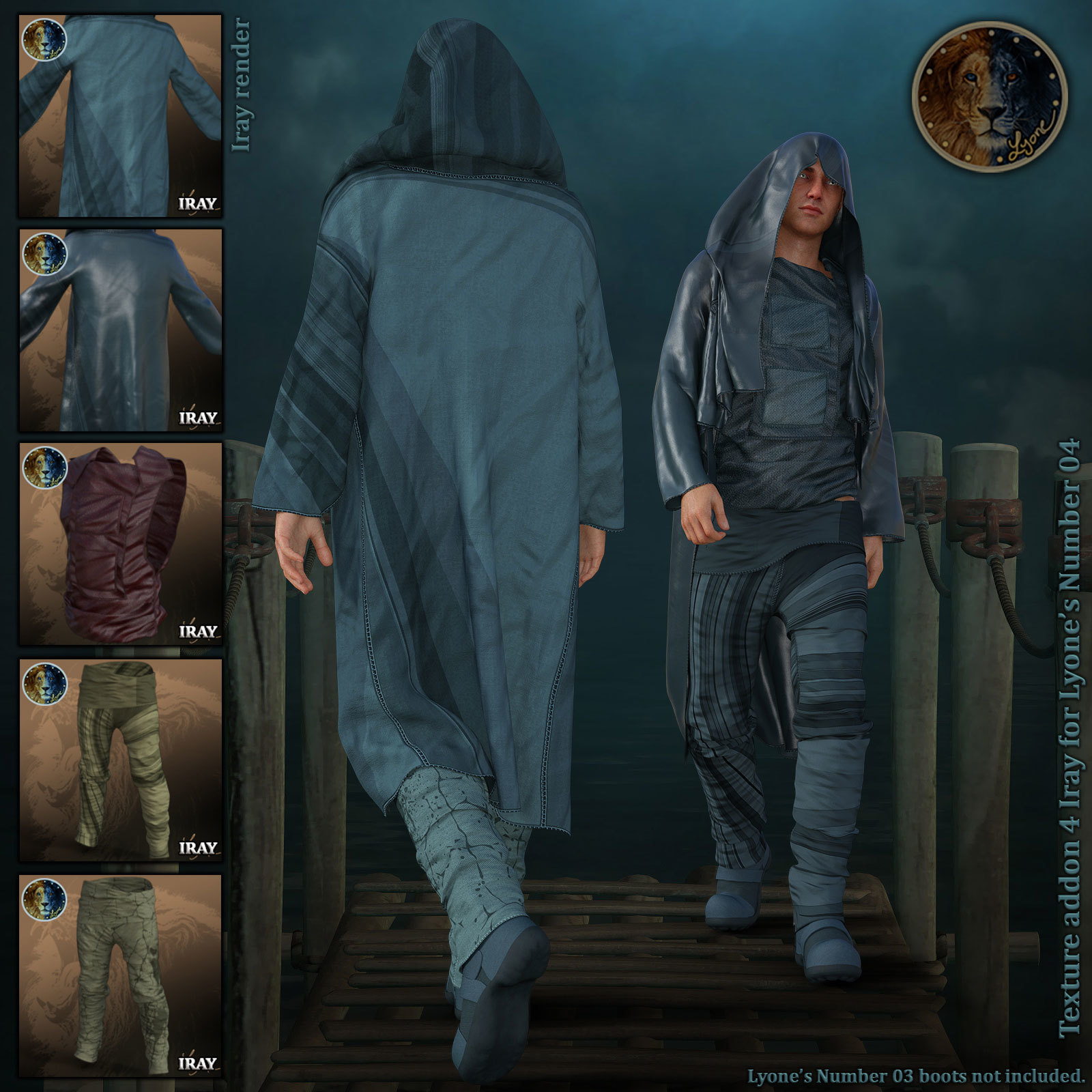 Texture addon 4_Iray for Lyones Number 04 by N/A