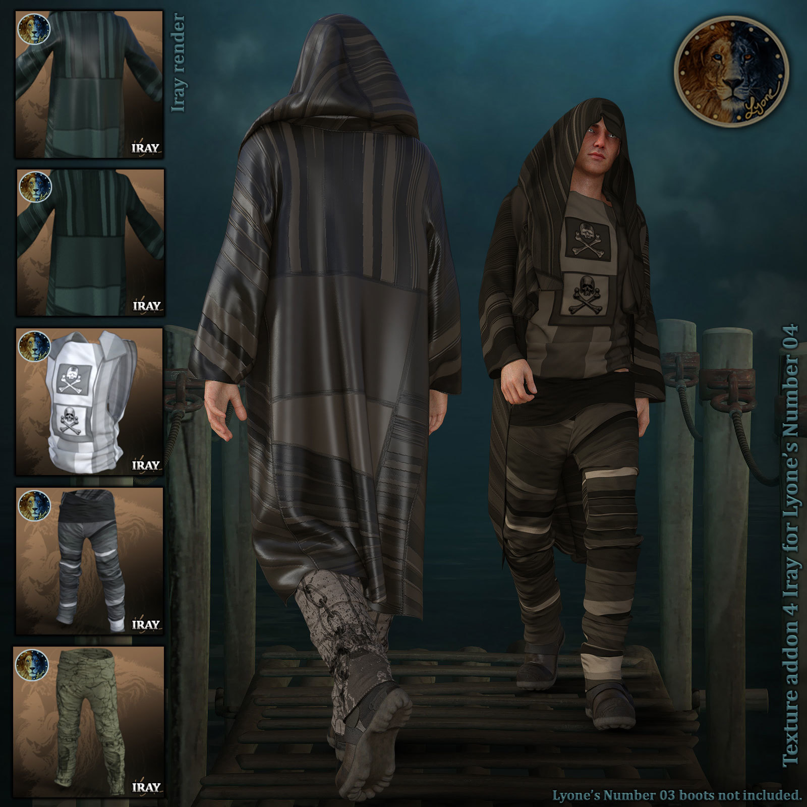 Texture addon 4_Iray for Lyones Number 04 by N/A