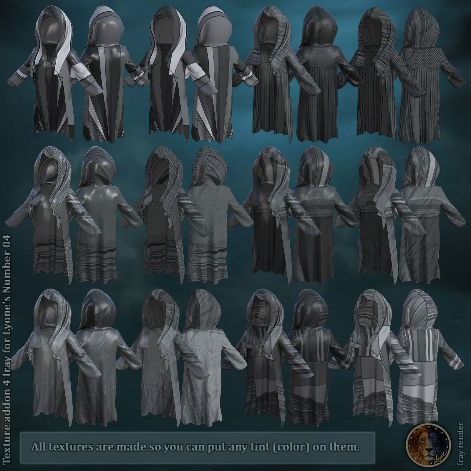 Texture addon 4_Iray for Lyones Number 04 by N/A