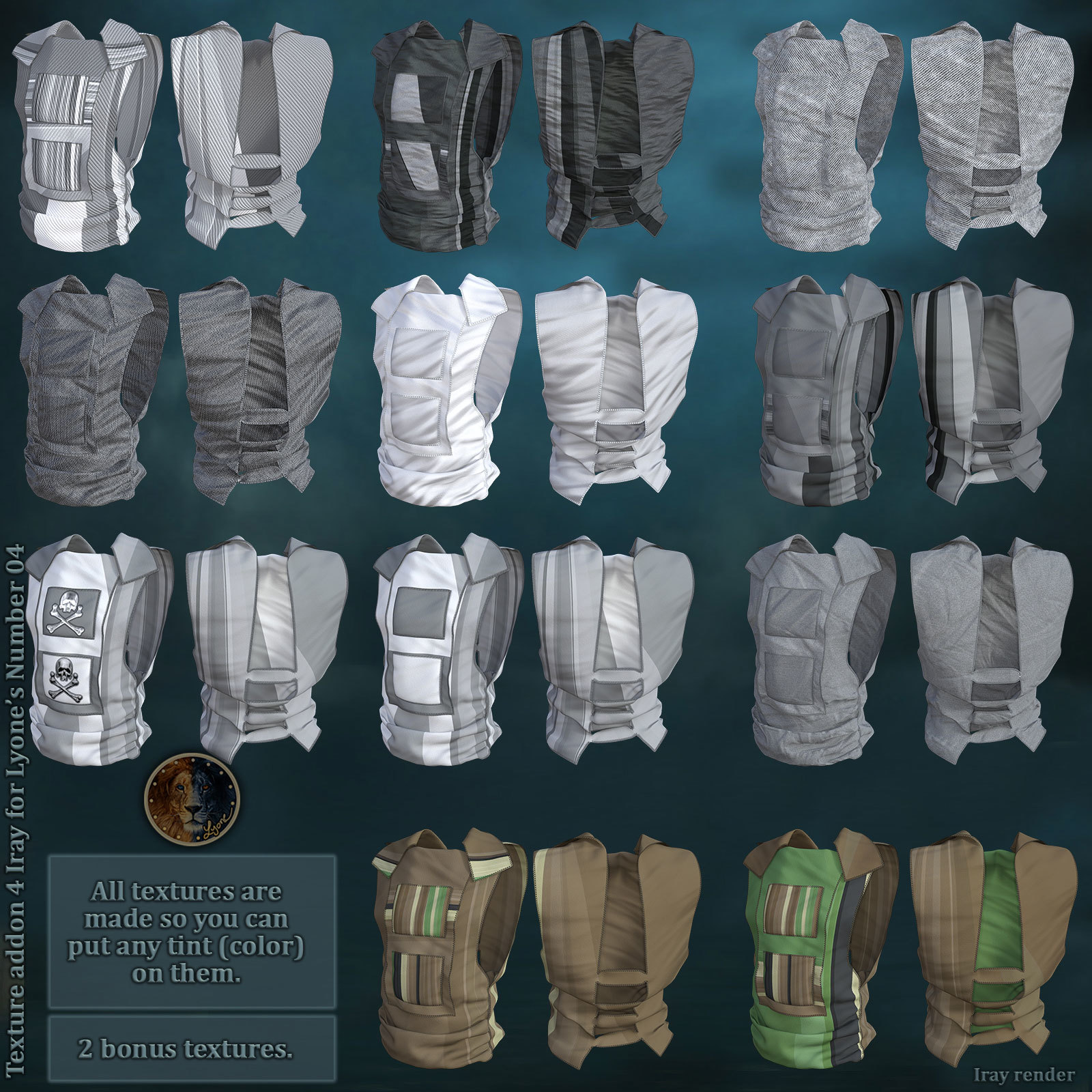 Texture addon 4_Iray for Lyones Number 04 by N/A