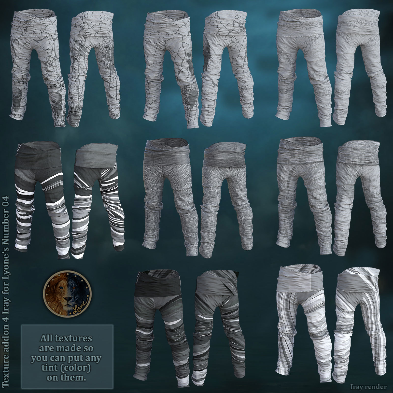 Texture addon 4_Iray for Lyones Number 04 by N/A
