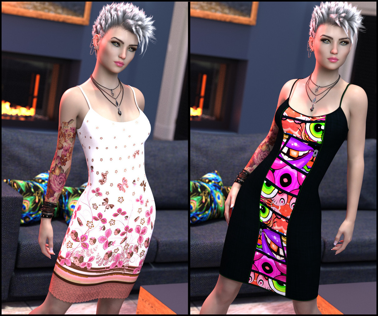 7th Ave: Tank Dress for Genesis 8 Female by N/A