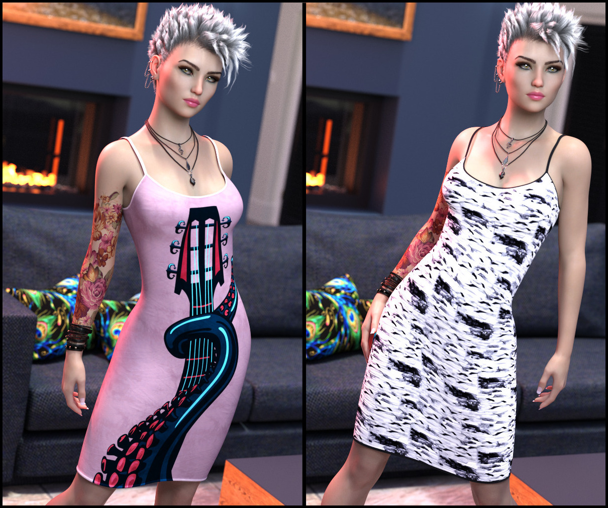 7th Ave: Tank Dress for Genesis 8 Female by N/A