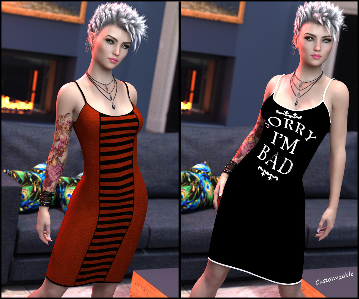 7th Ave: Tank Dress for Genesis 8 Female by N/A