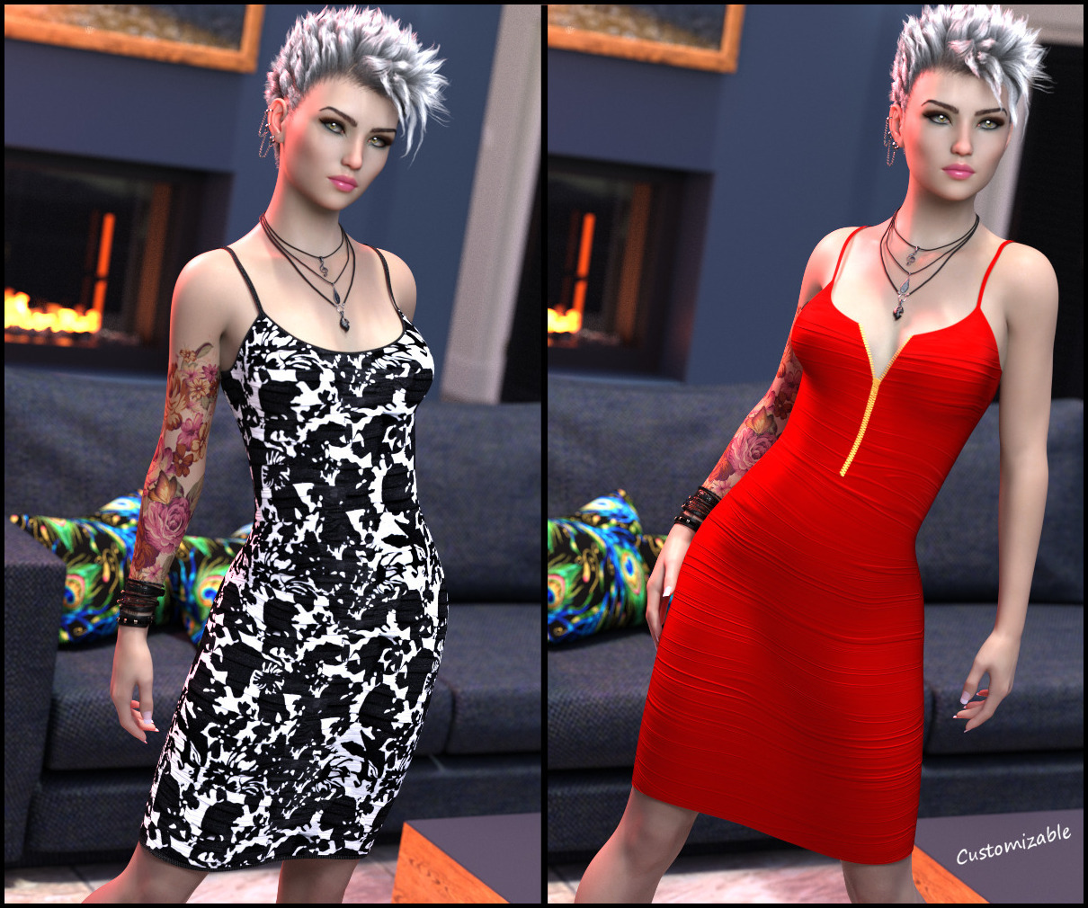 7th Ave: Tank Dress for Genesis 8 Female by N/A
