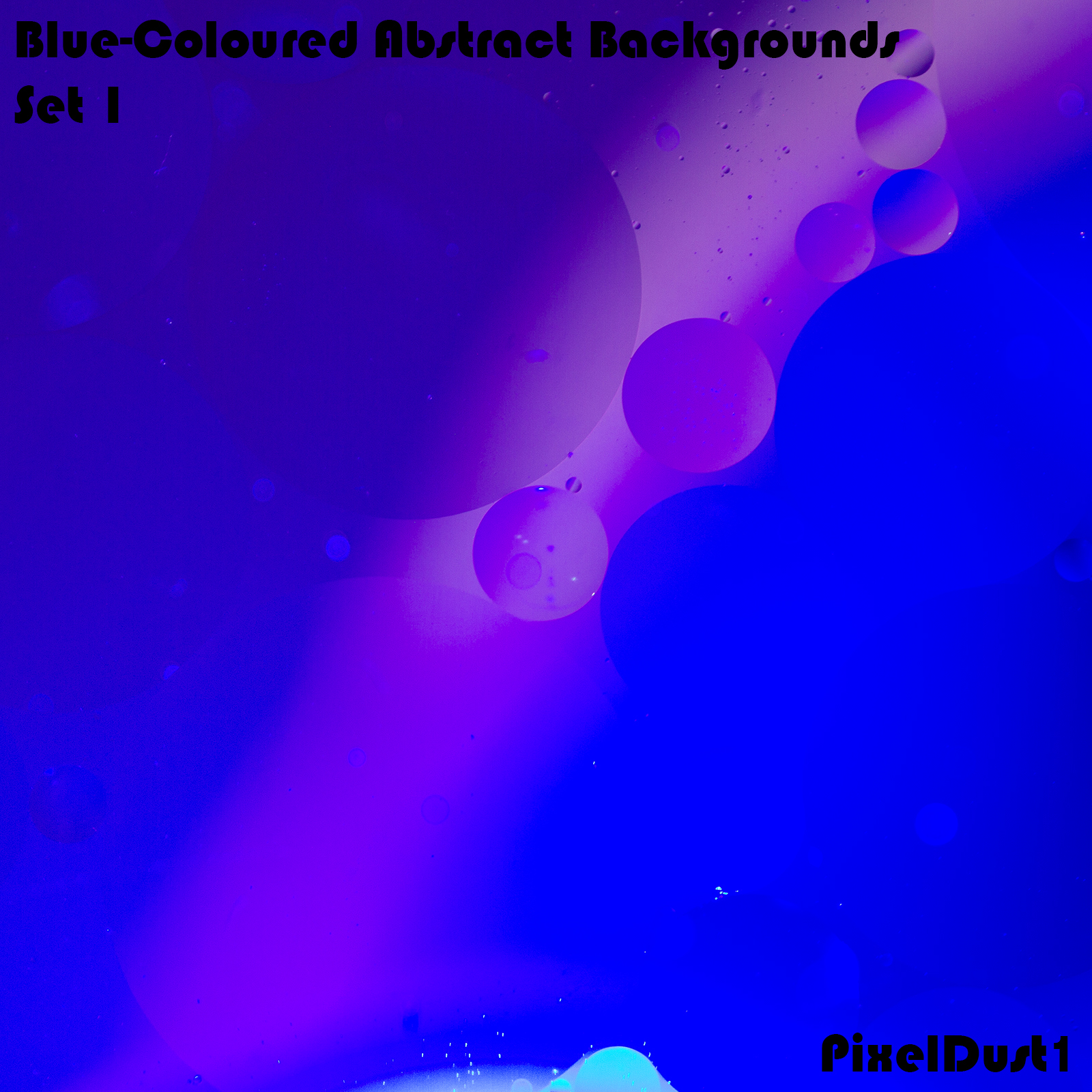 PixelDust1's Blue-Coloured Abstract Backgrounds - Set 1 by N/A
