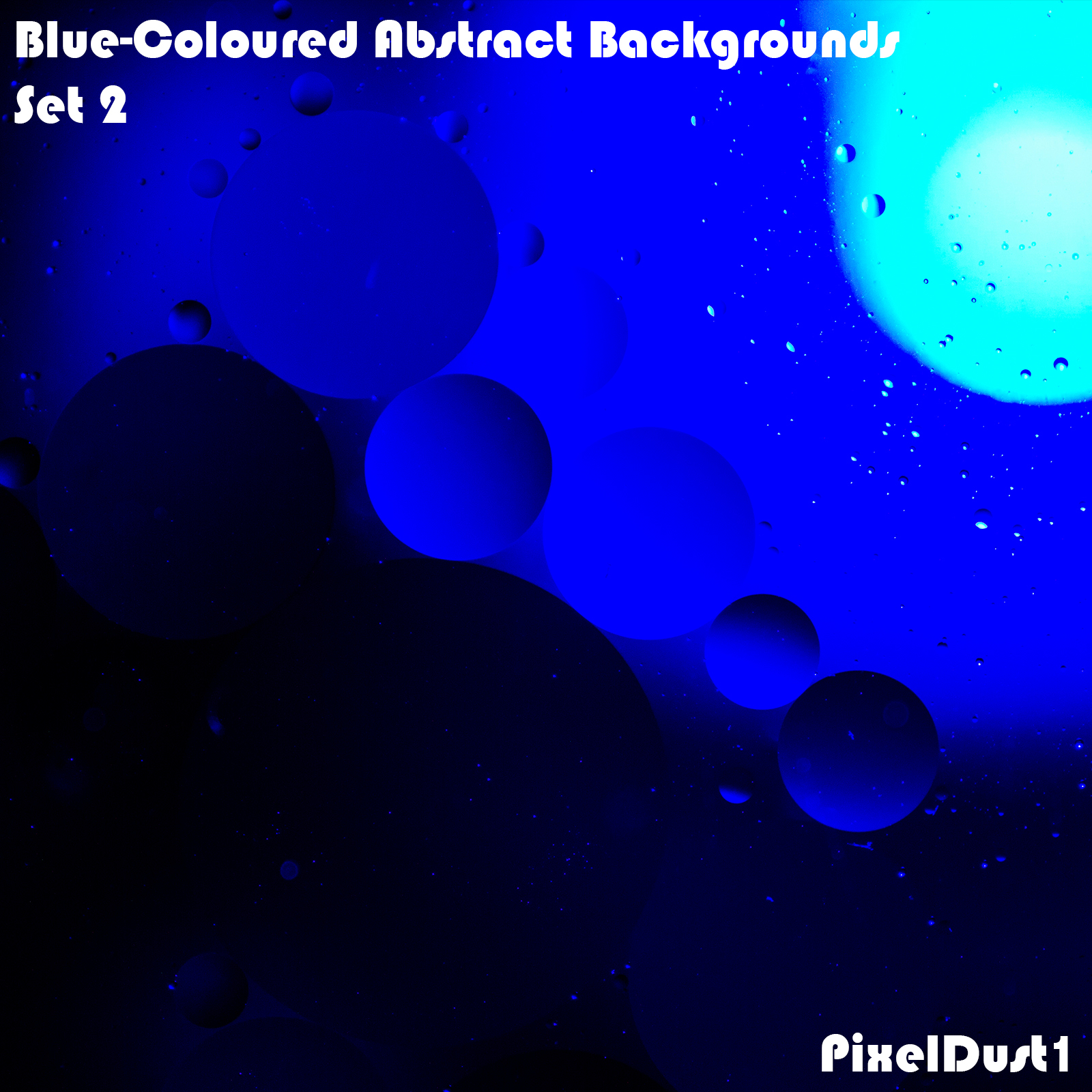 PixelDust1's Blue-Coloured Abstract Backgrounds - Set 2 by N/A