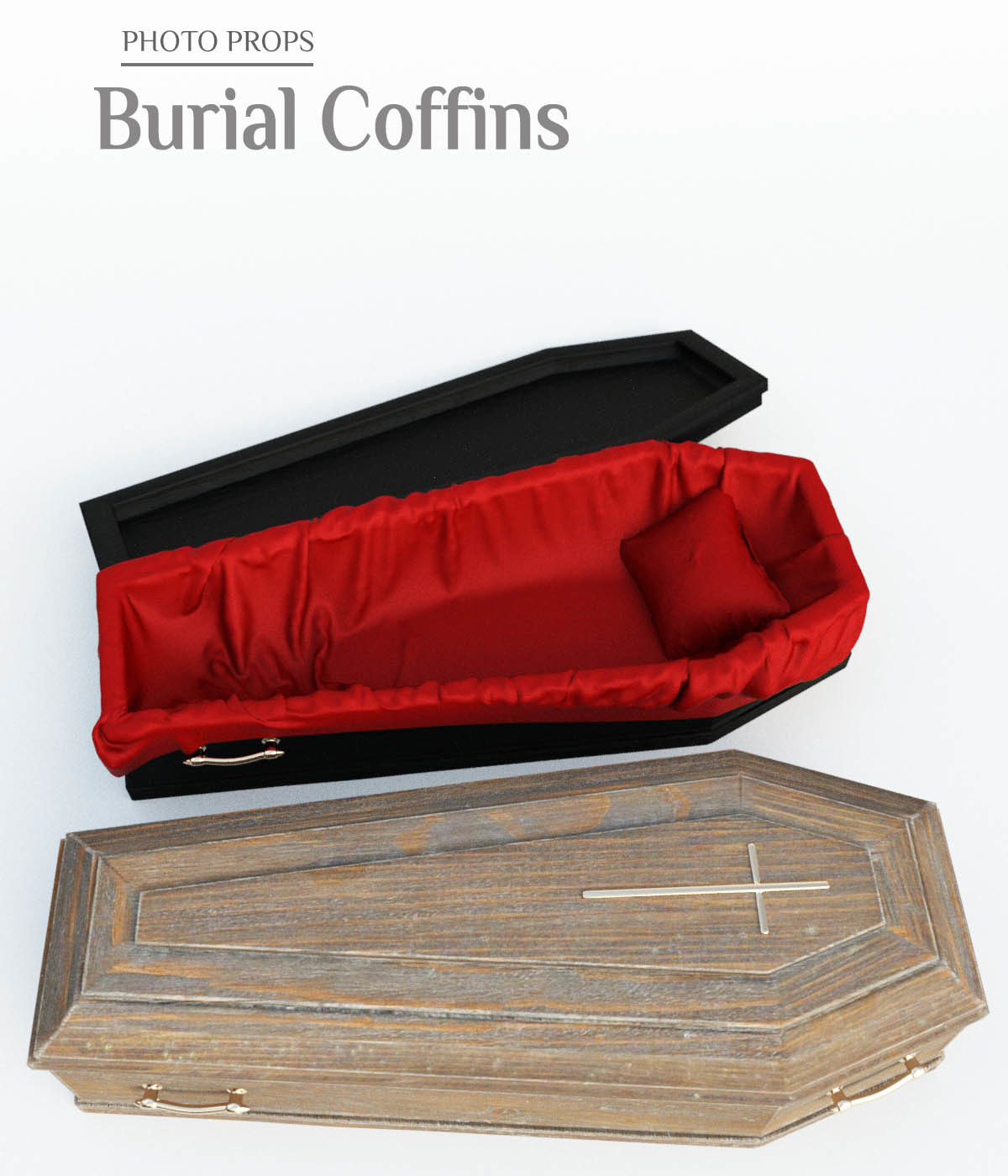 Photo Props: Burial Coffins by N/A