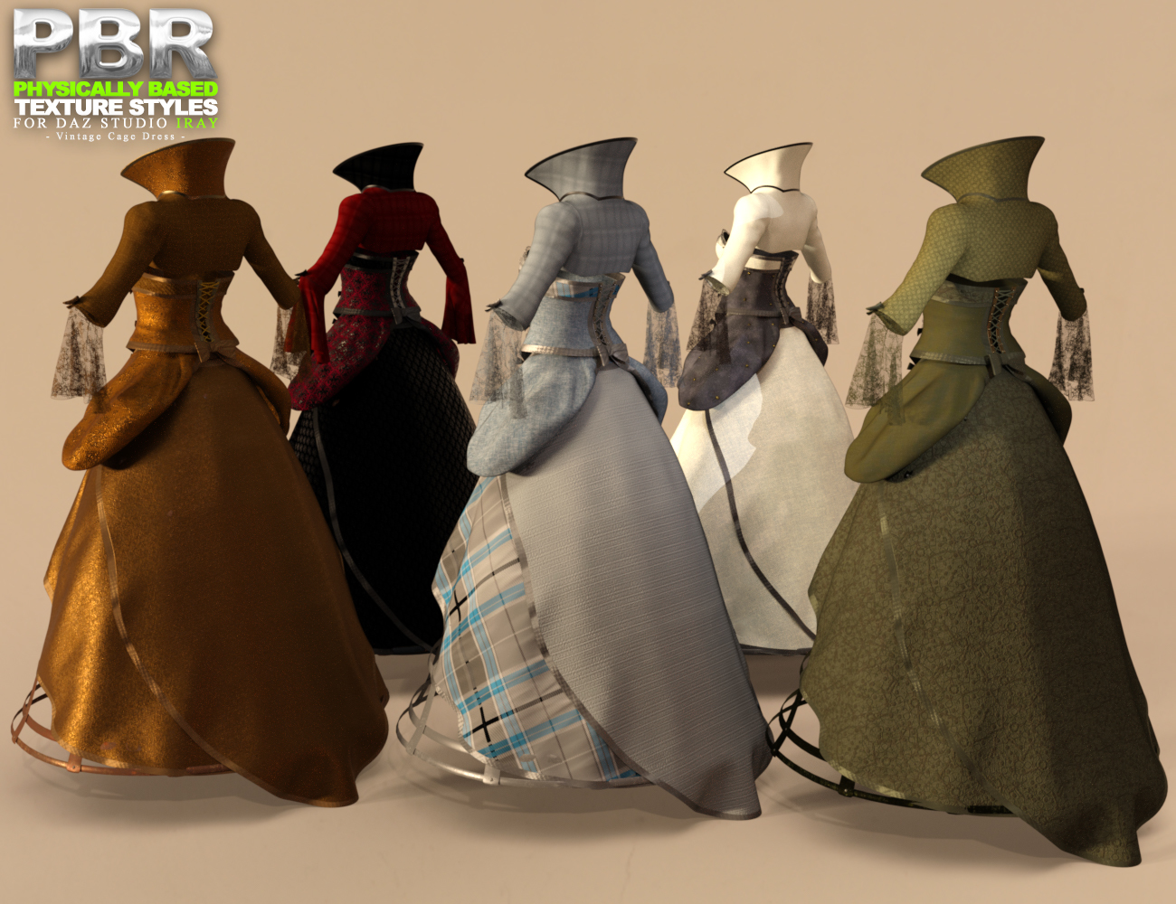 OOT PBR Texture Styles for Vintage Cage Dress by N/A