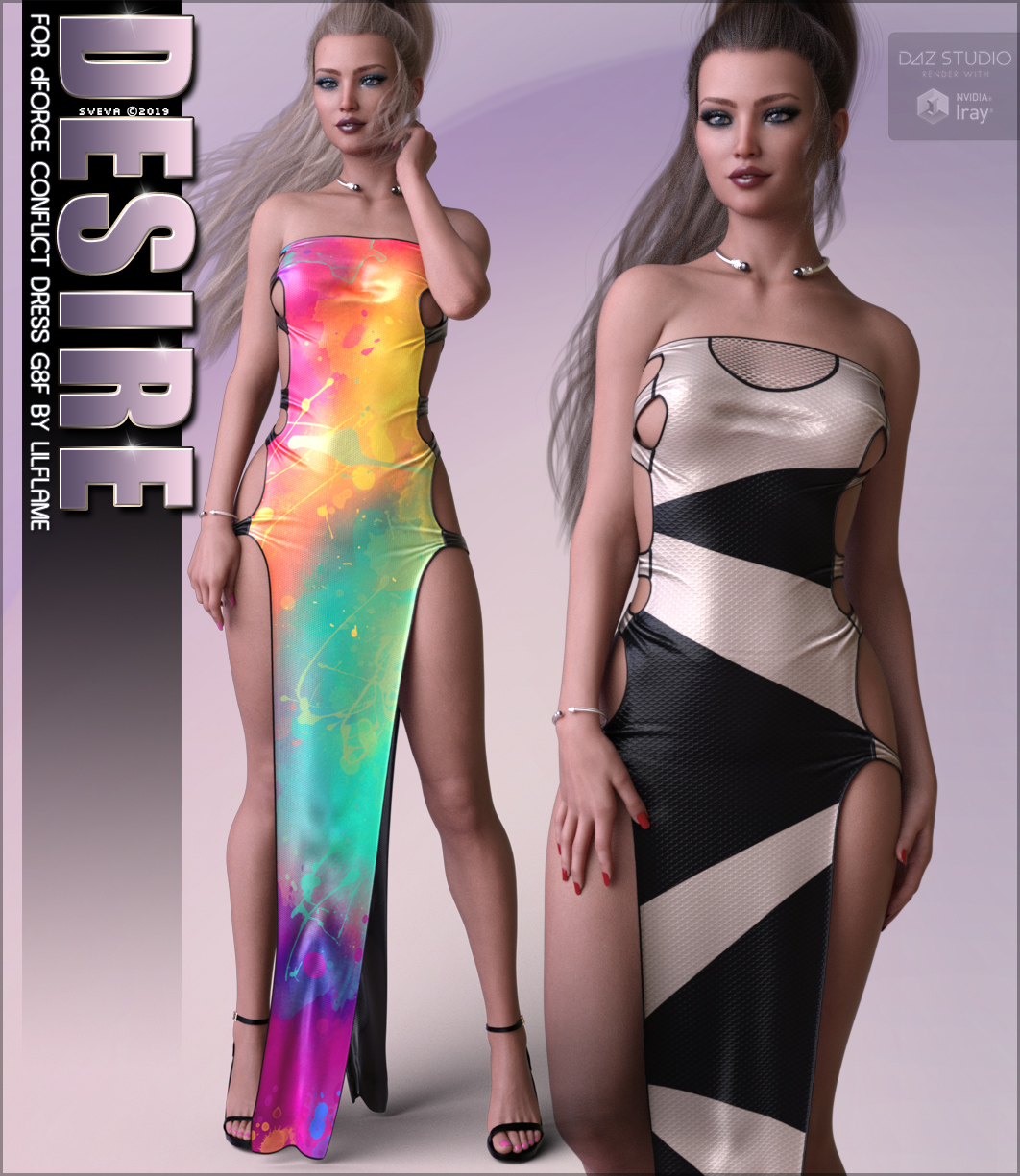 Desire for dForce Conflict Dress G8F by N/A