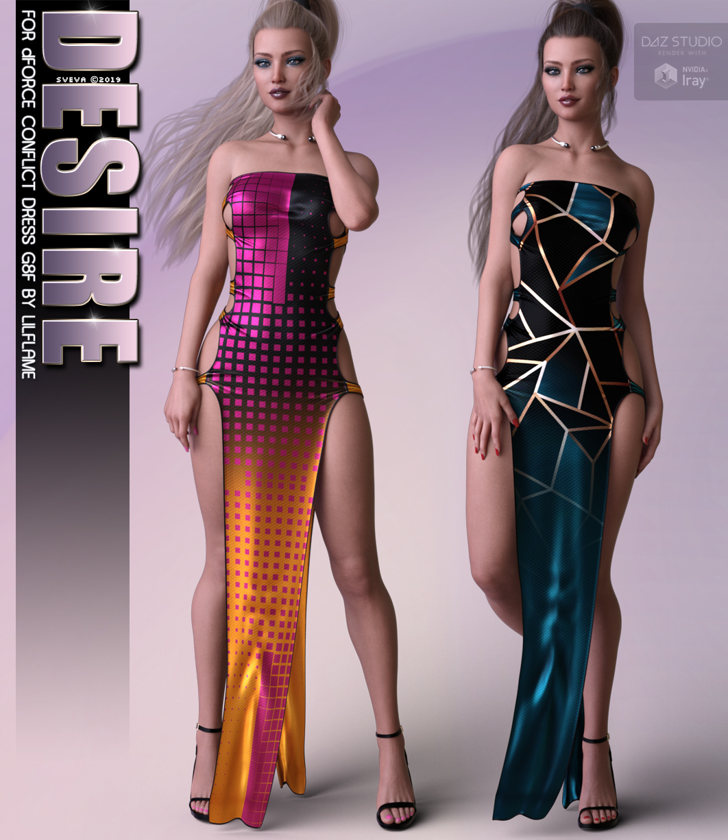 Desire for dForce Conflict Dress G8F by N/A
